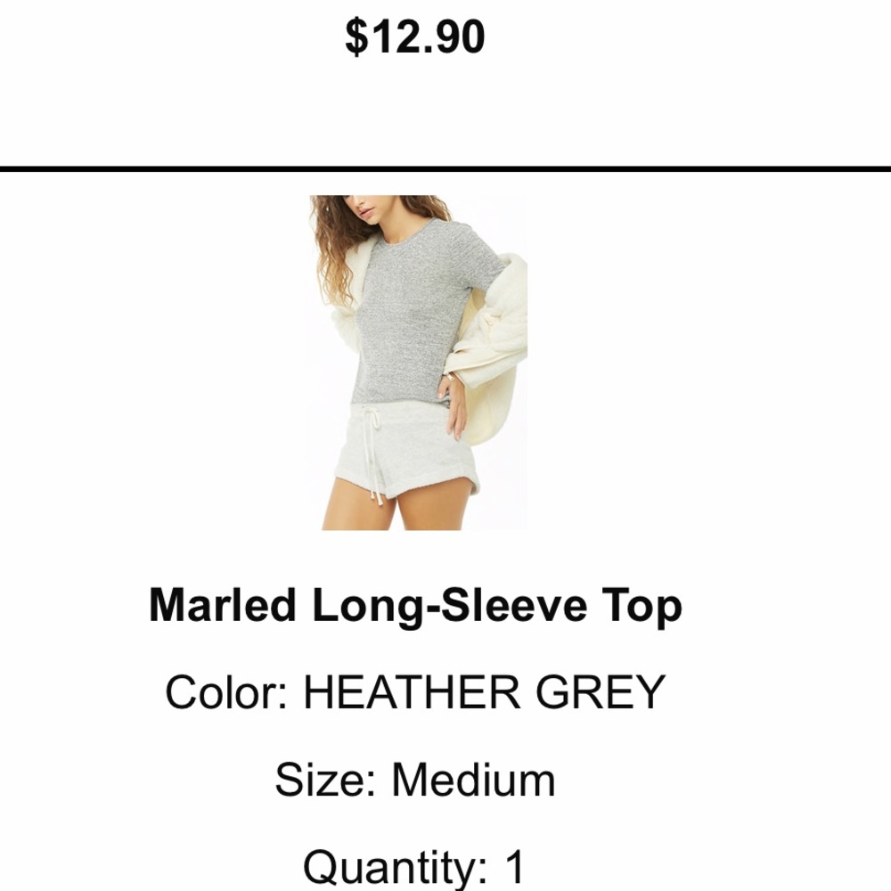 Marlee gray long sleeve